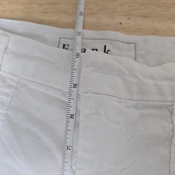 Frank & Eileen Womens Size 4 Cotton Blend‎ Hook & Eye Jogger Tapered Pants White - Picture 6 of 10